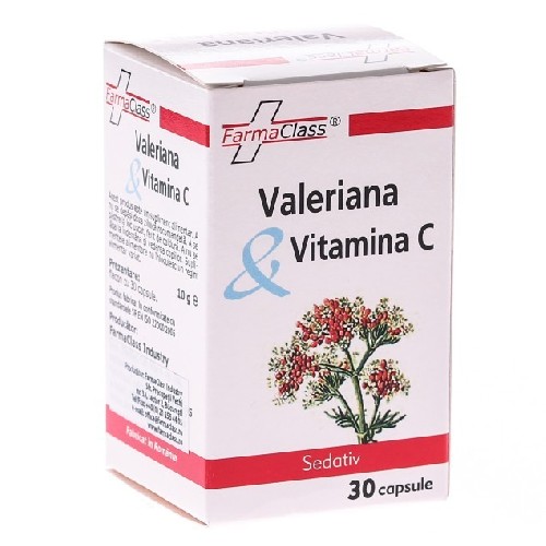 Valeriana + vitamina c 30cps farma class