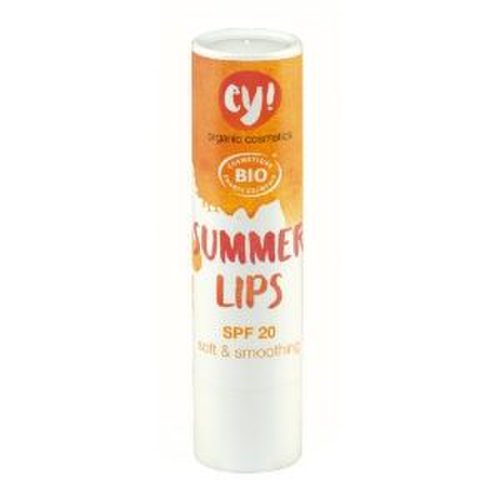 Balsam de buze bio summer lips cu protecție solară fps 20, 4g ey! | eco cosmetics