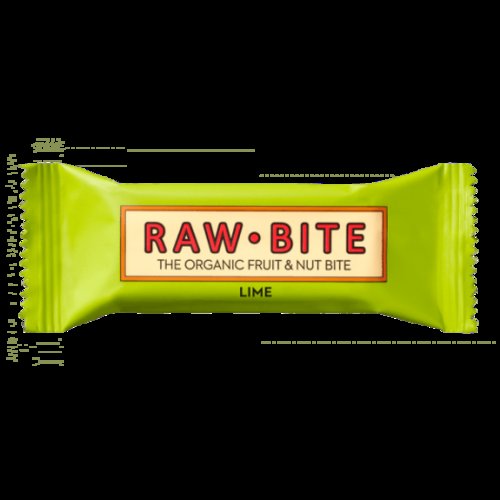 Rawbite Baton fara gluten spicy lime (limeta condimentata), eco, 50g, raw-bite