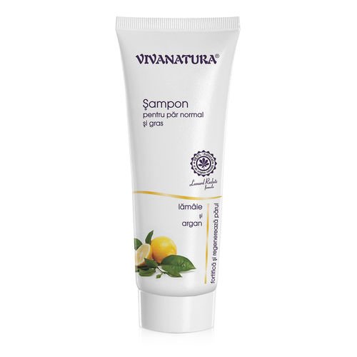 Șampon pentru păr normal și gras cu lămâie și argan, 250 ml | vivanatura