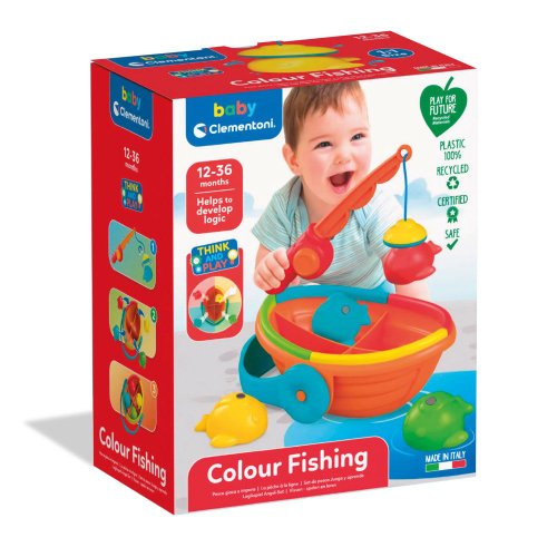 Joc de pescuit pentru bebelusi clementoni baby colour fishing