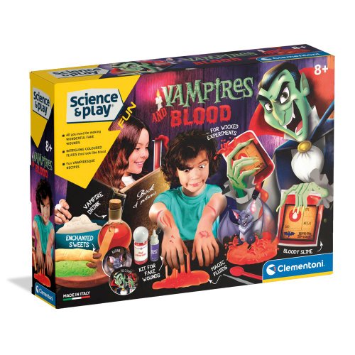 Joc educativ clementoni science play vampires and blood