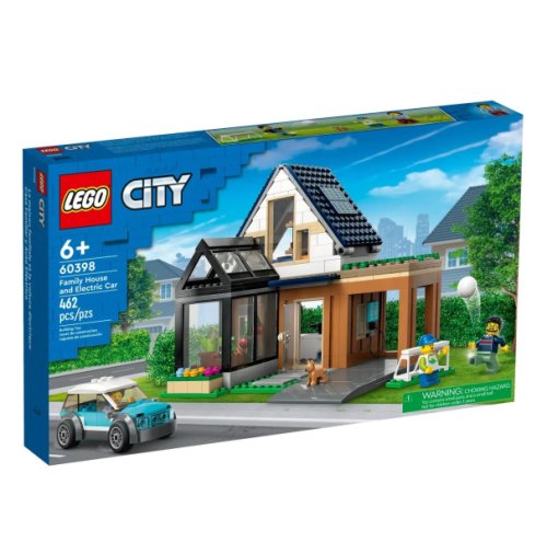 Lego city casa familiei si masina electrica 60398
