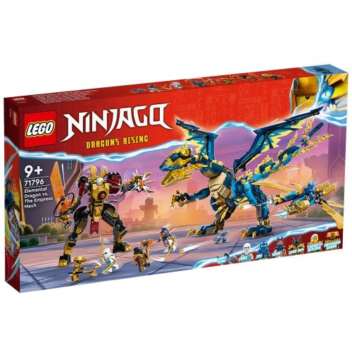 Lego ninjago dragonul elemental vs robotul imparatesei 71796