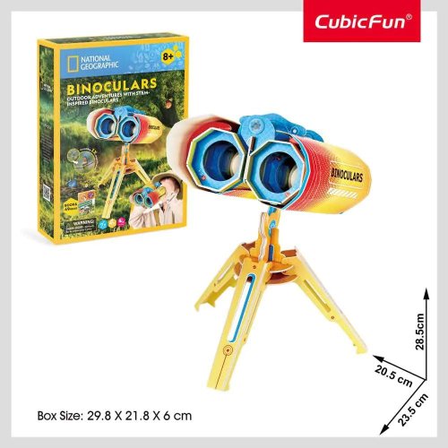 Puzzle 3d cubic fun national geographic binocular 49 piese