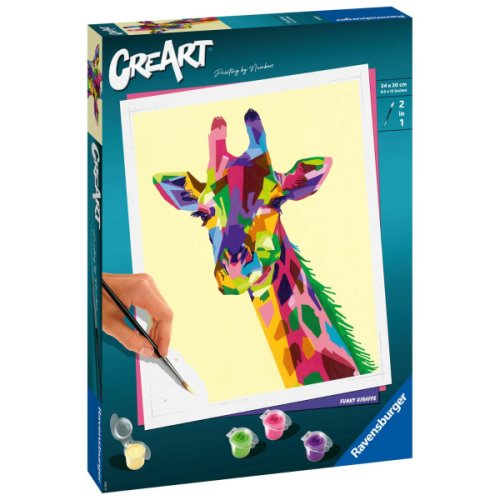 Set pictura pe numere ravensburger creart girafa