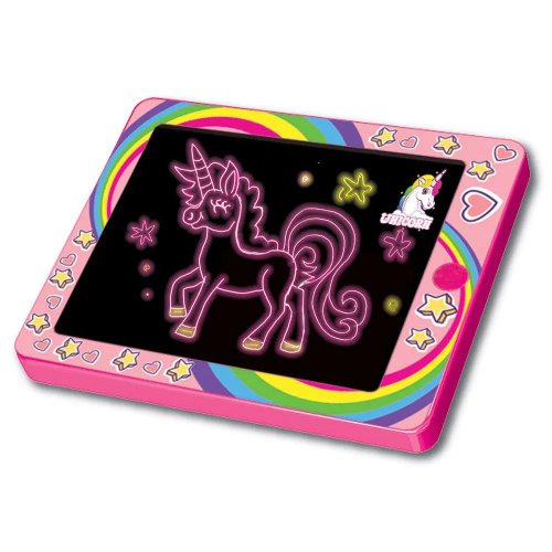 Tableta de desen luminoasa am-av glow pad unicorn