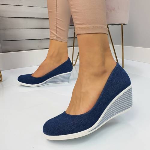 Pantofi casual ester bleumarin #283m