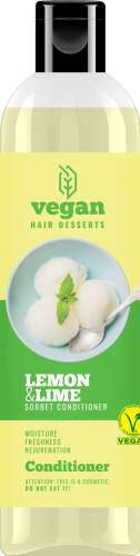 Cece vegan desserts - balsam vegan cu lamaie pentru par normal sau gras 300ml