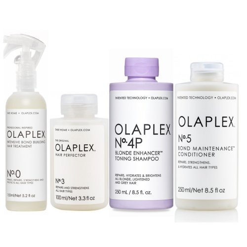 Olaplex - pachet pre-tratament de reparare si mentinere par blond no.0, no.3, no.4p, no.5