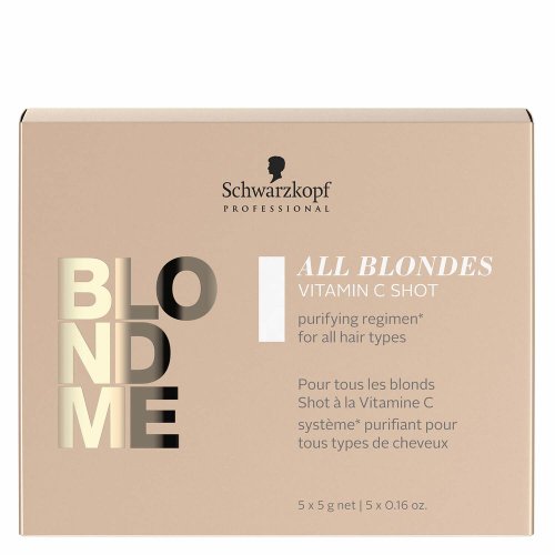 Schwarzkopf blondme - masca pudra purificatoare cu vitamina c par blond 5x5gr