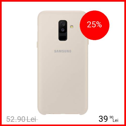 Samsung husa capac spate dual layer auriu Samsung galaxy a6 plus (2018)