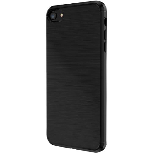 Star husa capac spate brush negru apple iphone 7, iphone 8