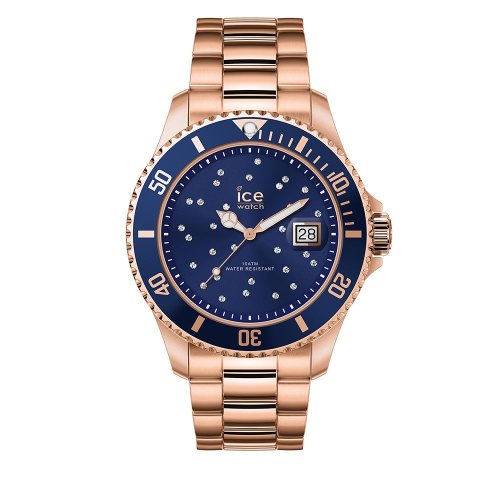 Ceas ice-watch - ice steel 016774 m blue cosmos/rose gold