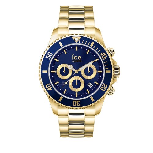 Ceas ice-watch - ice steel 017674 m gold blue