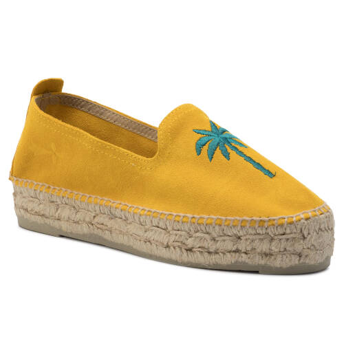 Espadrile manebi - slippers d f 5.0 d0 yellow/ palm
