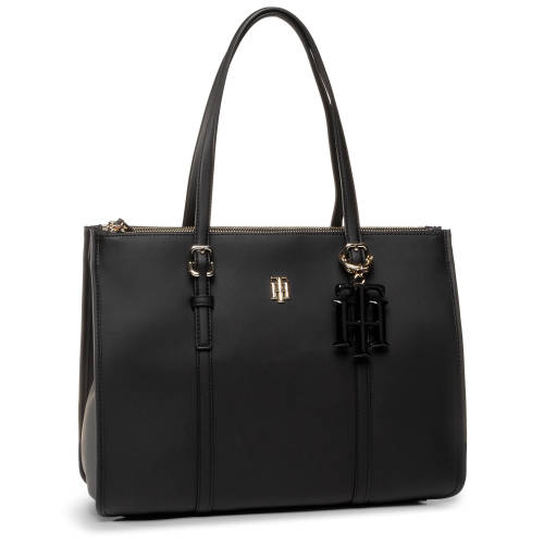 Geantă tommy hilfiger - th chic satchel aw0aw07985 bds