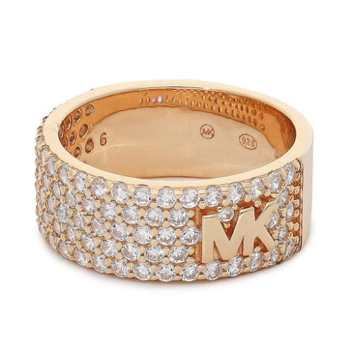 Inel michael kors - pave ring mkc1555an791 rose goldclear