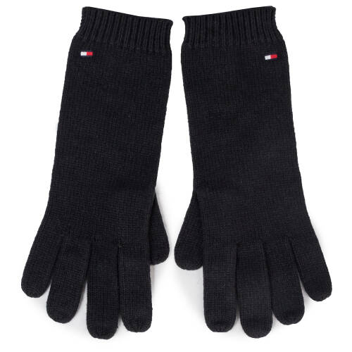 Mănuși de damă tommy hilfiger - flag knit gloves aw0aw07197 bds