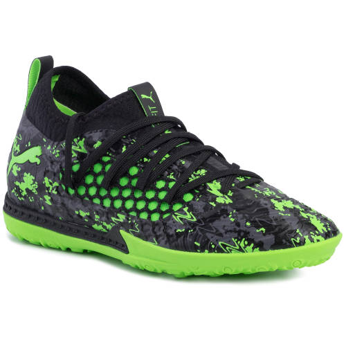 Pantofi puma - future 19.3 netfit tt 105542 03 black/gray/green gecko