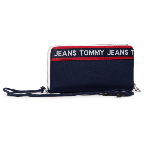 Portofel mare de damă tommy jeans - tjw logo tape lrg za wallet cb aw0aw08264 0f4