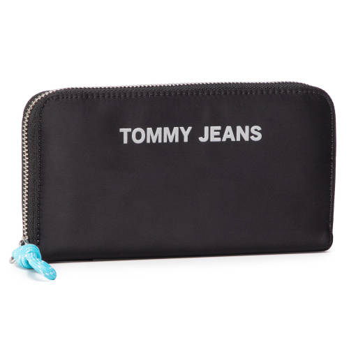 Portofel mare de damă tommy jeans - tjw nautical mix lrg wallet nyl aw0aw08414 0f4