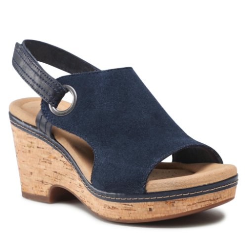 Sandale clarks - giselle sea 261647914 navy suede