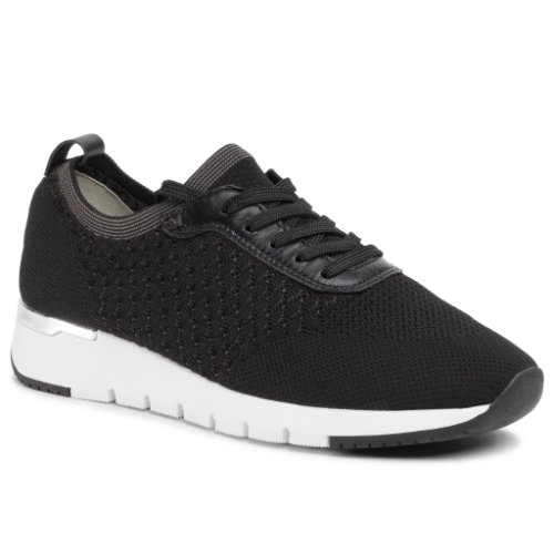 Sneakers caprice - 9-23702-24 black knit com 023