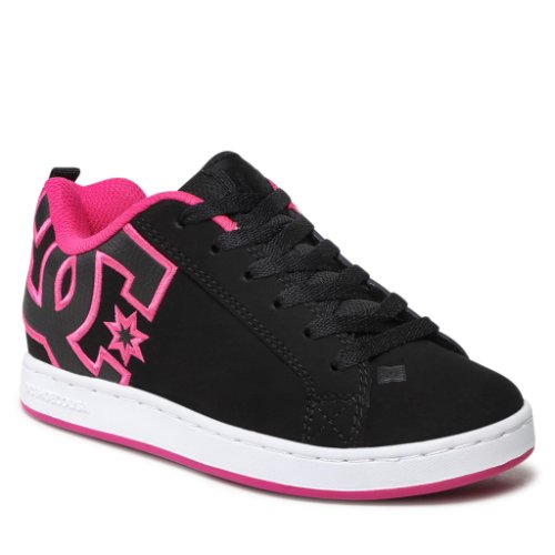Sneakers dc - court graffik 300678 black/pink stencil (kps)