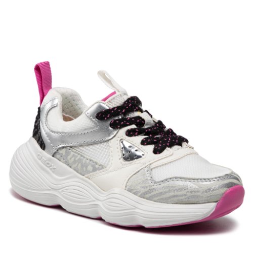 Sneakers geox - j bubblex g. b j04cnb 01454 c0406 m white/pink