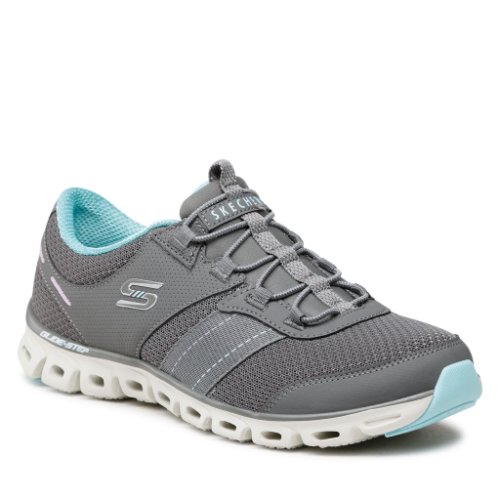 Sneakers skechers - just be you 104087/cclb charcoal/light blue