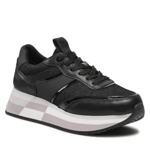 Sneakers tamaris - 1-23751-28 black glam 047