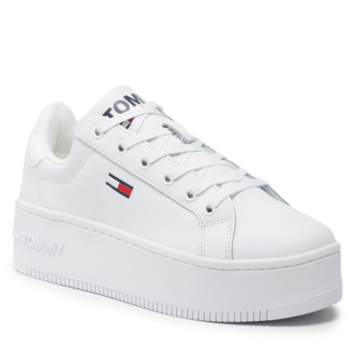 Sneakers tommy jeans - flatform essential en0en01731 white ybr