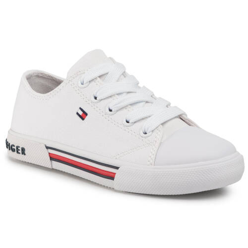 Teniși tommy hilfiger - low cut lace up sneaker t3x4-30692-0890 m white 100