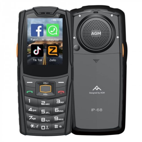 Telefon mobil agm m7, 4g, display 2.4 inchi, android 8.1, 1 gb ram, 8 gb rom, 2500 mah, difuzor 3.5 w