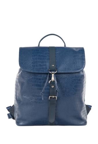 Accesorii barbati brouk co melbourne croco embossed backpack blue