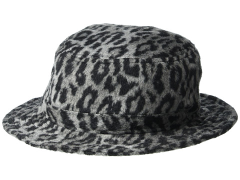 Accesorii femei brixton hardy bucket hat aluminumblack leopard