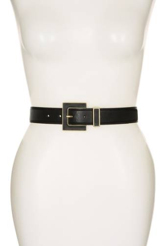 Accesorii femei Fashion Focus Accessories square buckle belt black gold
