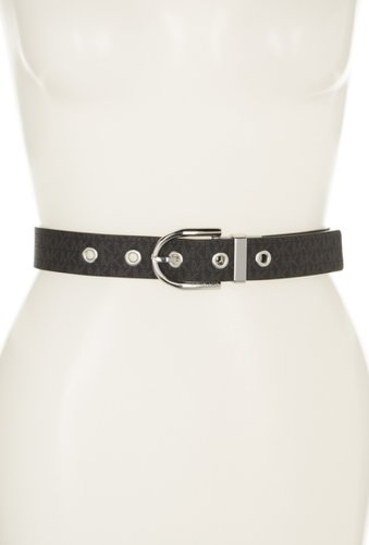 Accesorii femei michael michael kors 32mm reversible logo belt black