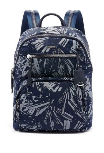 Accesorii femei tumi hagen backpack blue palm print