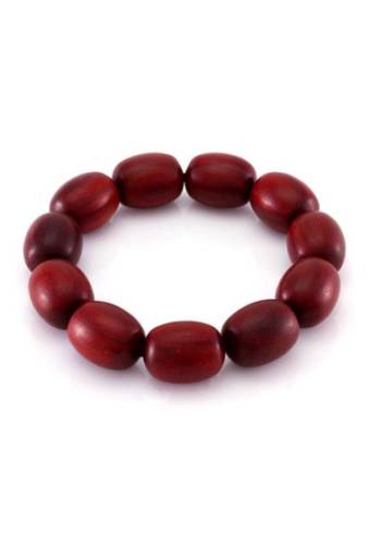 Bijuterii barbati marz the cranberry beaded wood stretch bracelet red