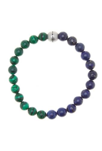 Bijuterii barbati steve madden multicolor glass bead stretch bracelet green-purple