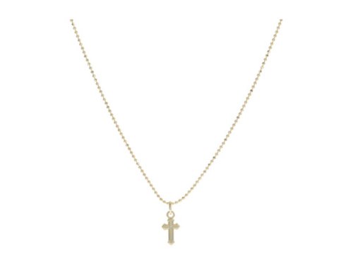 Bijuterii femei alex and ani cross dainty necklace gold