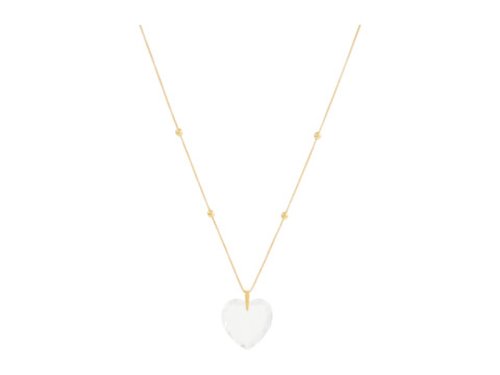 Bijuterii femei alex and ani crystal infusion pendant necklace heart gold