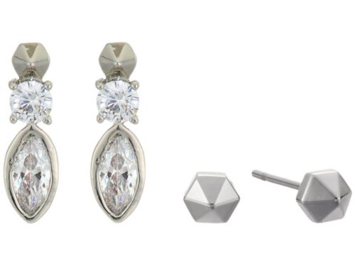 Bijuterii femei allsaints marquis duo earrings set crystalrhodium