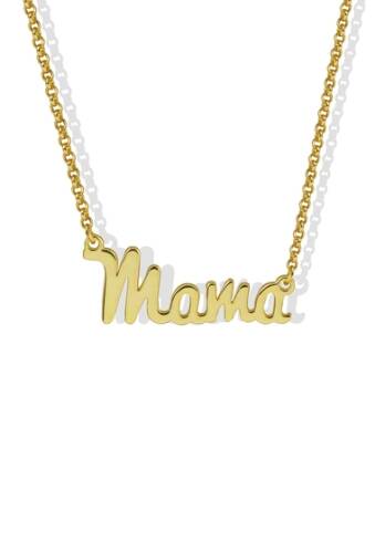 Bijuterii femei argento vivo 18k gold plated sterling silver mama pendant necklace gold