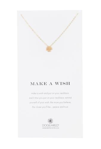 Bijuterii femei dogeared gold plated sterling silver make a wish tree pendant necklace gold