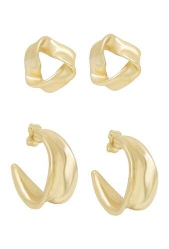 Bijuterii femei ettika gold tone simple stud earrings gold