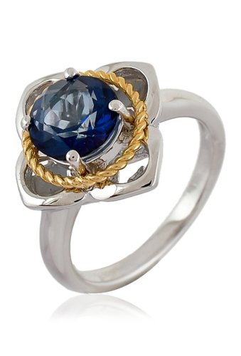 Bijuterii femei forever creations usa inc 14k gold plated sterling silver blue topaz ring white