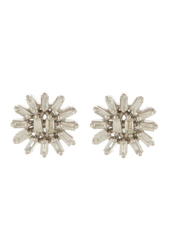 Bijuterii femei forever creations usa inc sterling silver baguette diamond stud earrings - 025 ctw white